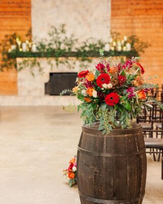 Rustic Cabernet and Grey Harry Potter Wedding at Cross Creek Ranch